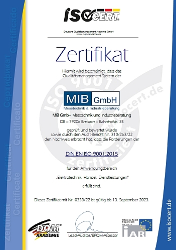 MIB Zertifikat 351